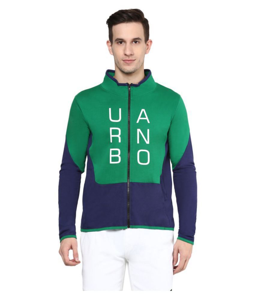     			Urbano Fashion Green Sweatshirt