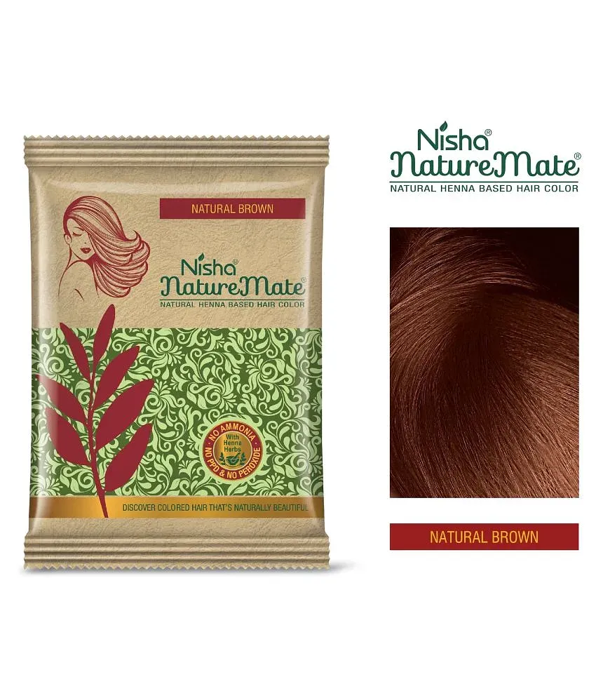 Nisha Pack 6 Natural Henna Based Permanent Black Hair Color Dye, Natural  Black, 0.35 oz Each - Walmart.com