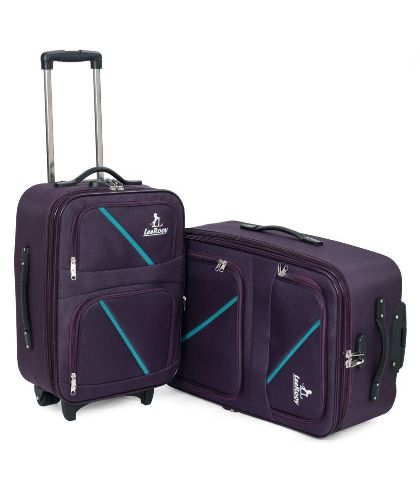 LeeRooy Purple Medium Briefcase - Buy LeeRooy Purple Medium Briefcase ...