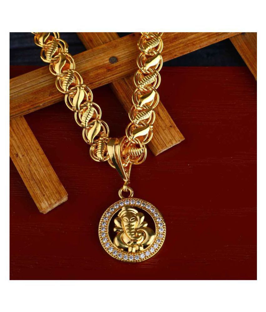 Men Gold Plated Chain PENDANT for Men 