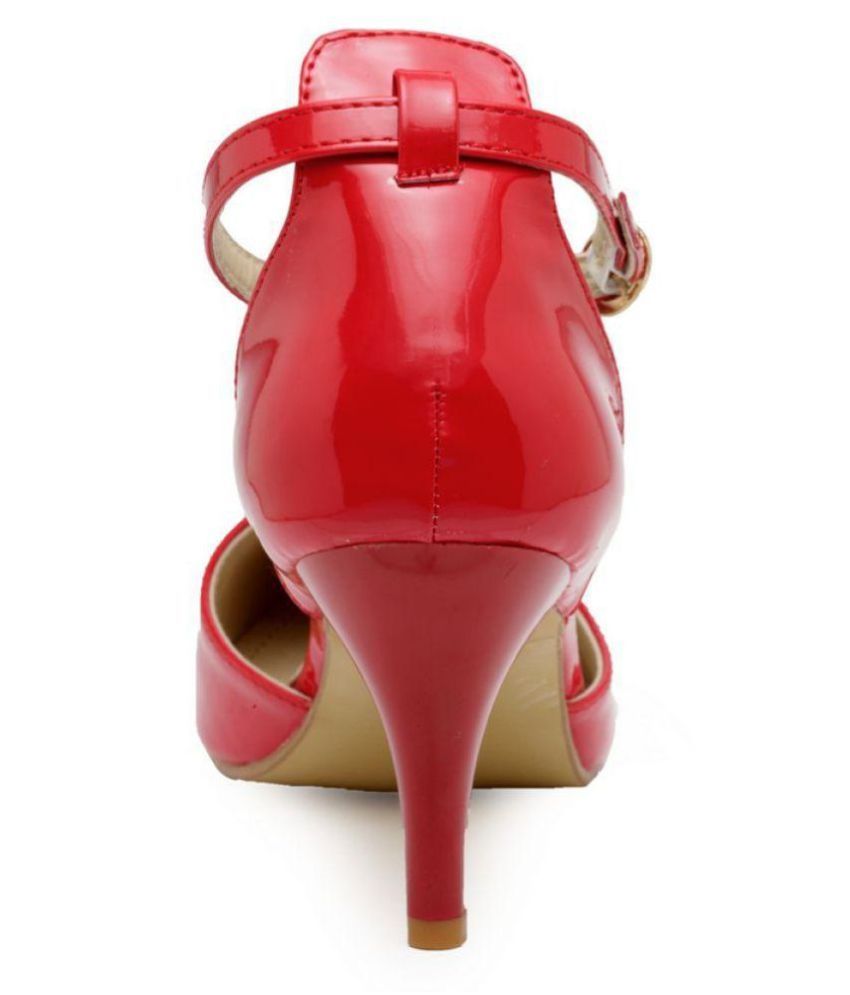 red flat heels