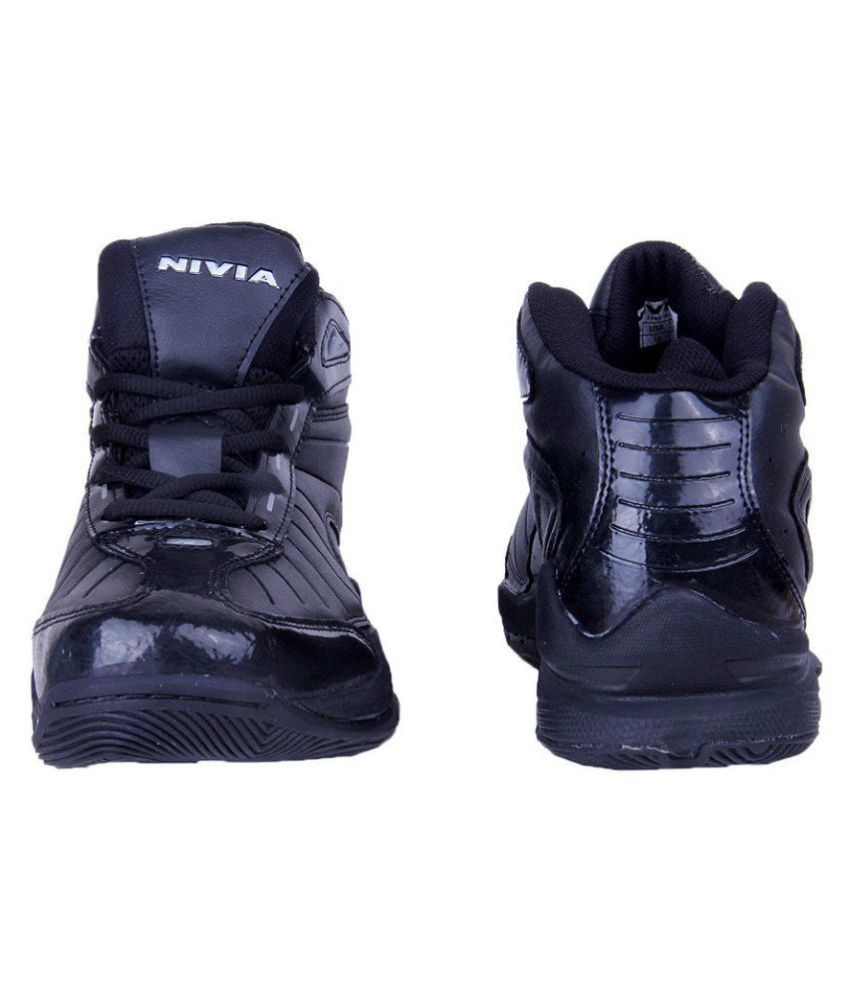 nivia black combat shoes
