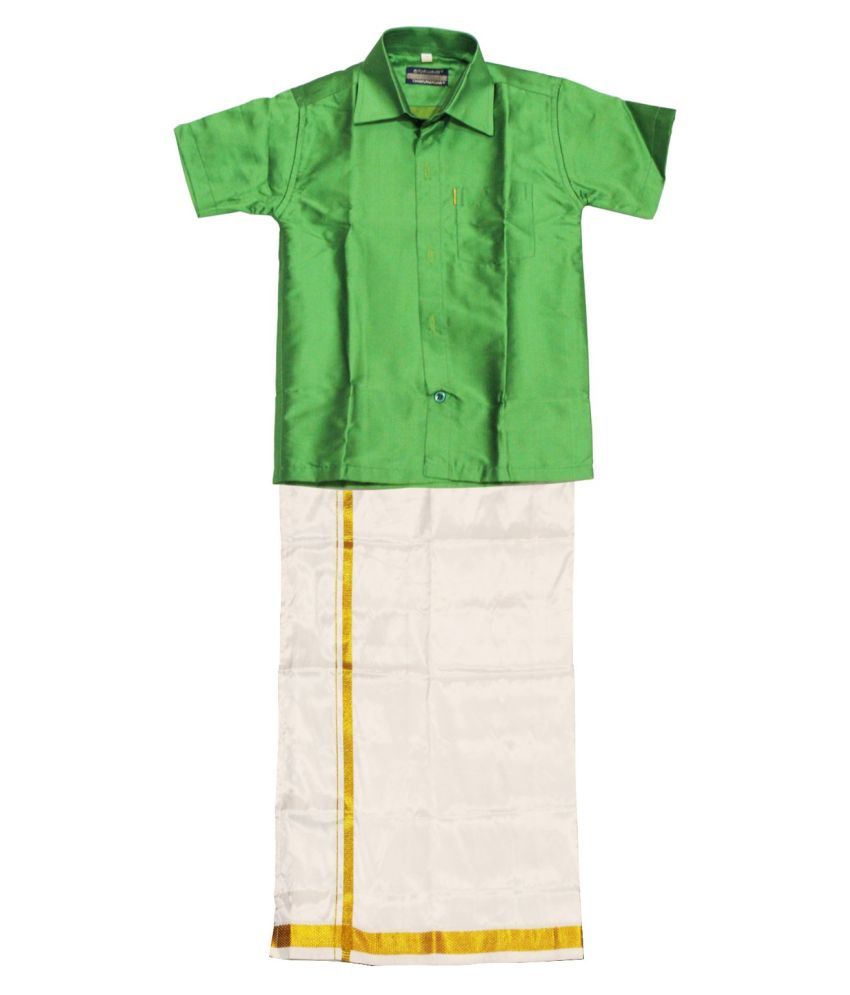 traditional dhoti and shirt