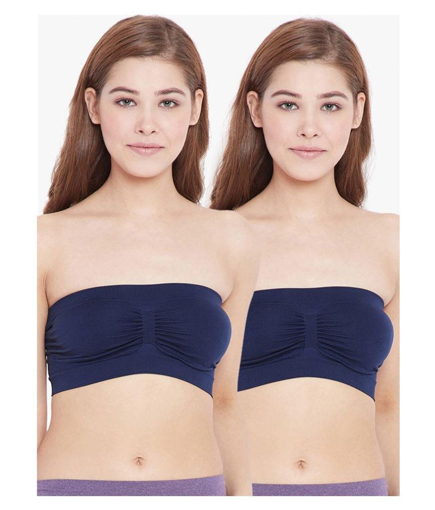     			C9 Airwear Pack of 2 Poly Cotton Non Padded Women's Tube Bra ( Navy )