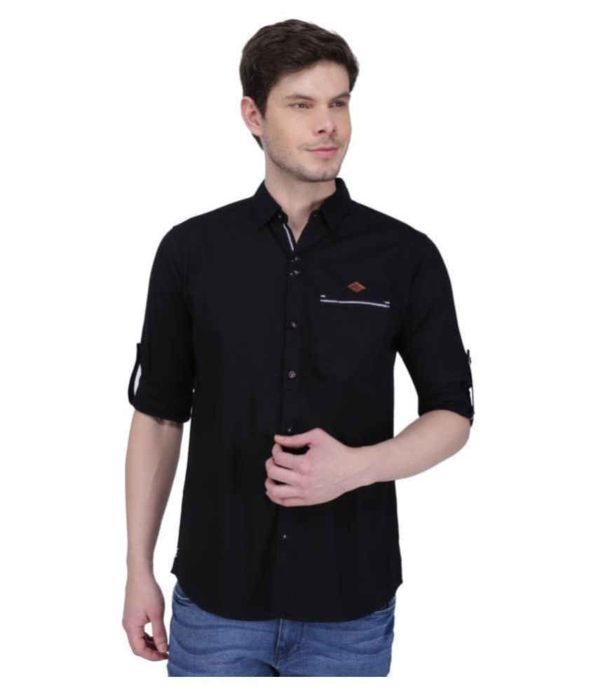     			Kuons Avenue Linen Slim Fit Full Sleeves Men's Casual Shirt - Black ( Pack of 1 )