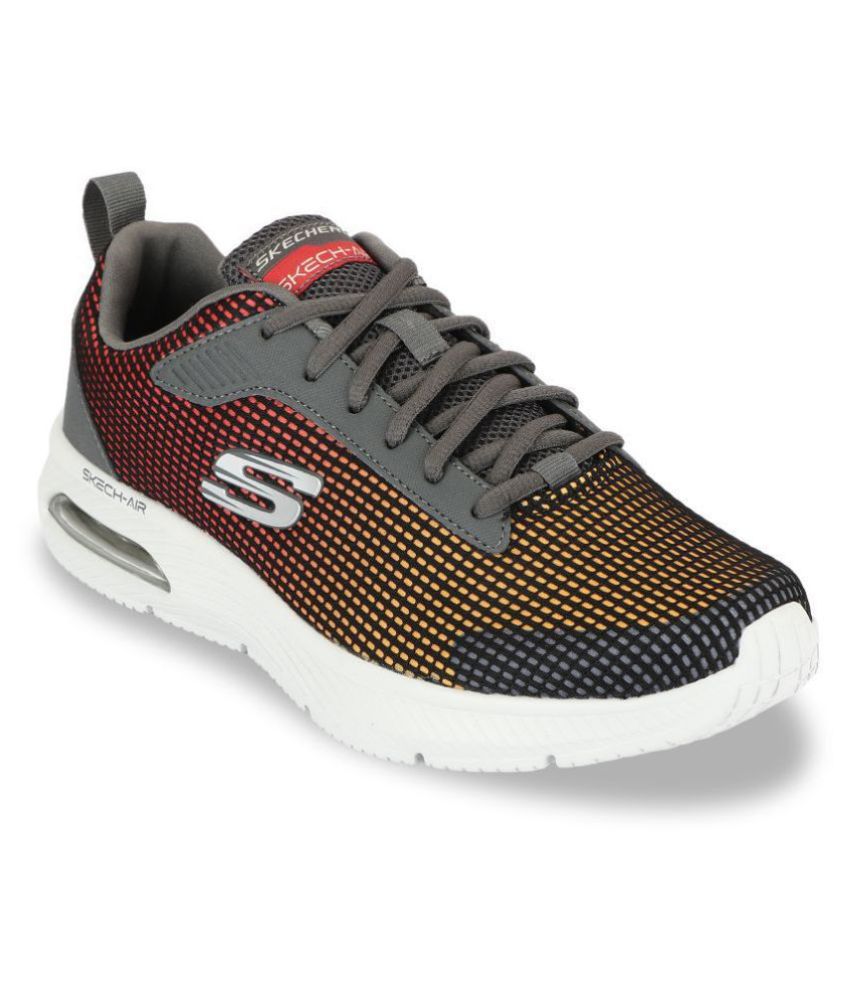 Skechers 52558-CCMT Gray Running Shoes 