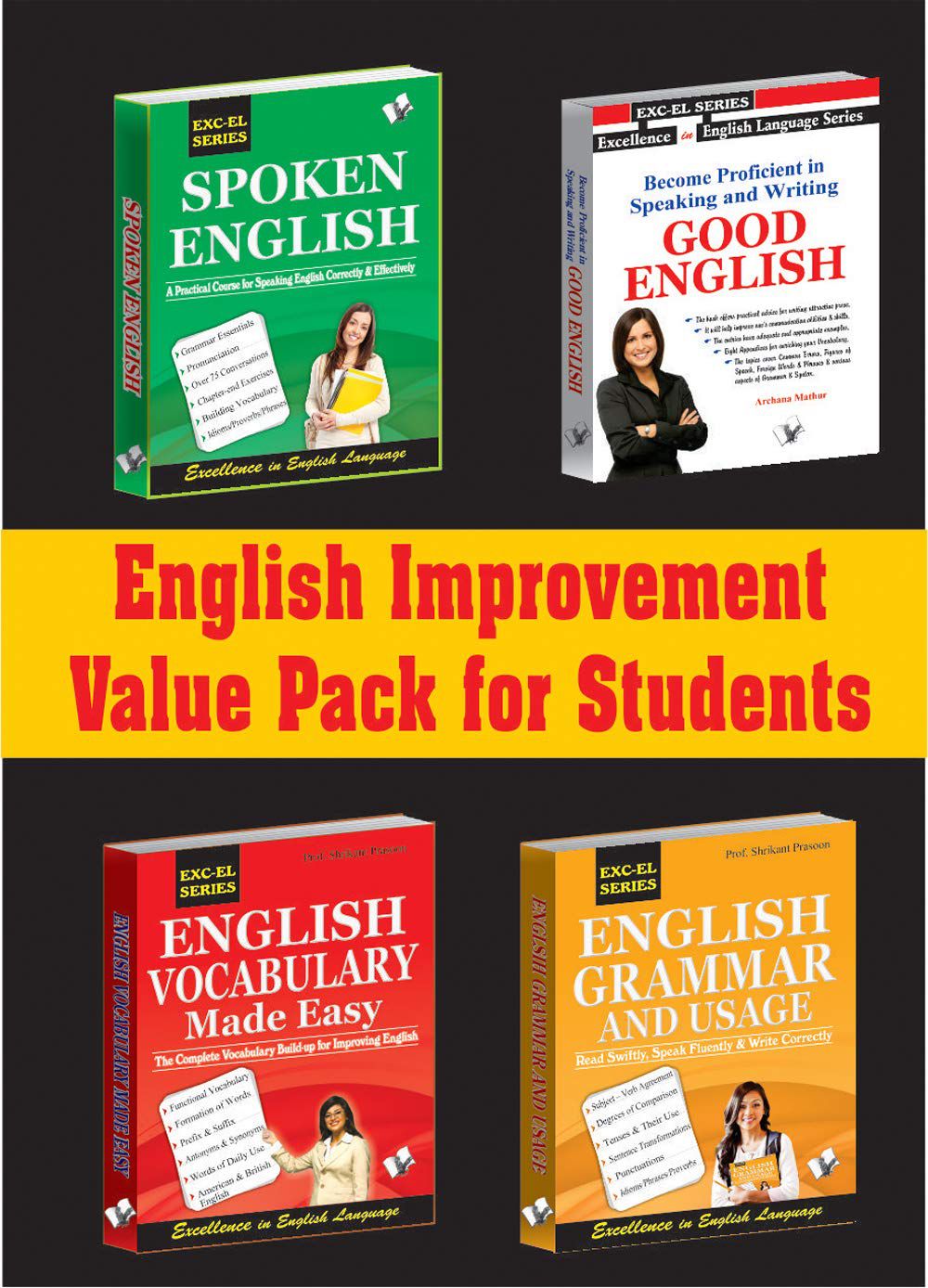     			English Improvement Value Pack for Students: Guide To Increase Vocabulary, Polish Grammar and Its Usage for Writing and Speaking Good English