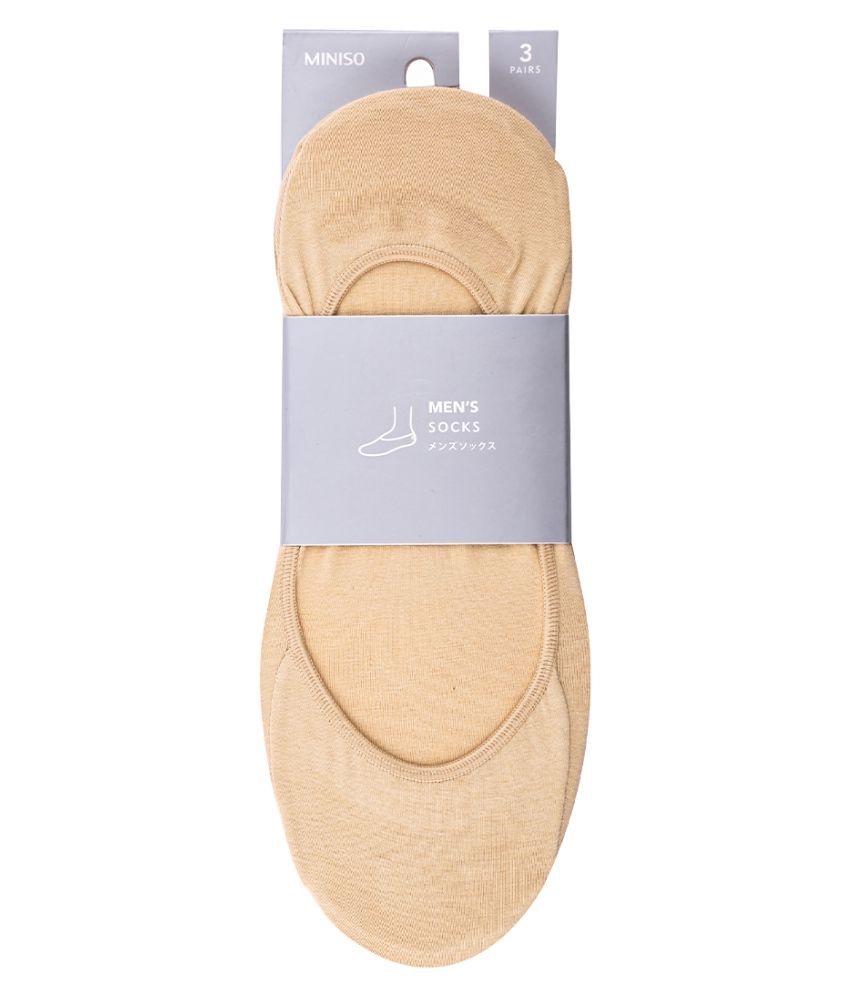  Miniso  Yellow No Show Socks  Pack of 3 Buy Online at Low 