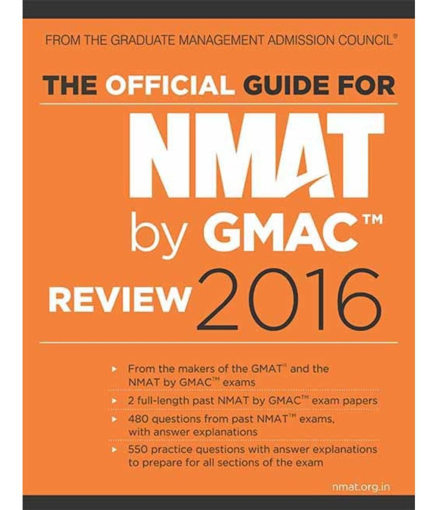     			The Official Guide for Nmat by Gmac Review 2016