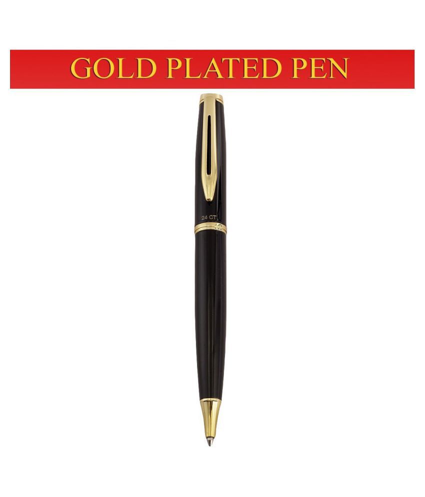     			Hayman 24 CT Gold Plated Roller Ball Pen With Box (P-73)