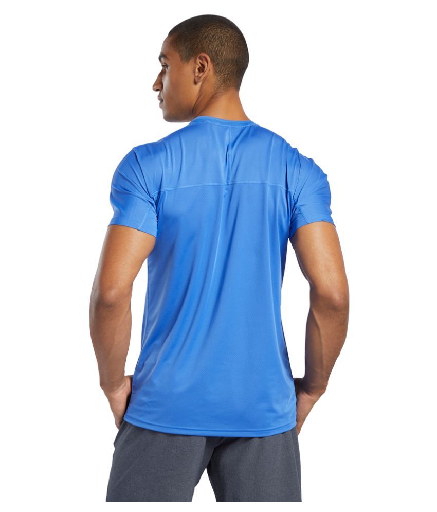 Reebok Blue Polyester T-Shirt - Buy Reebok Blue Polyester T-Shirt ...