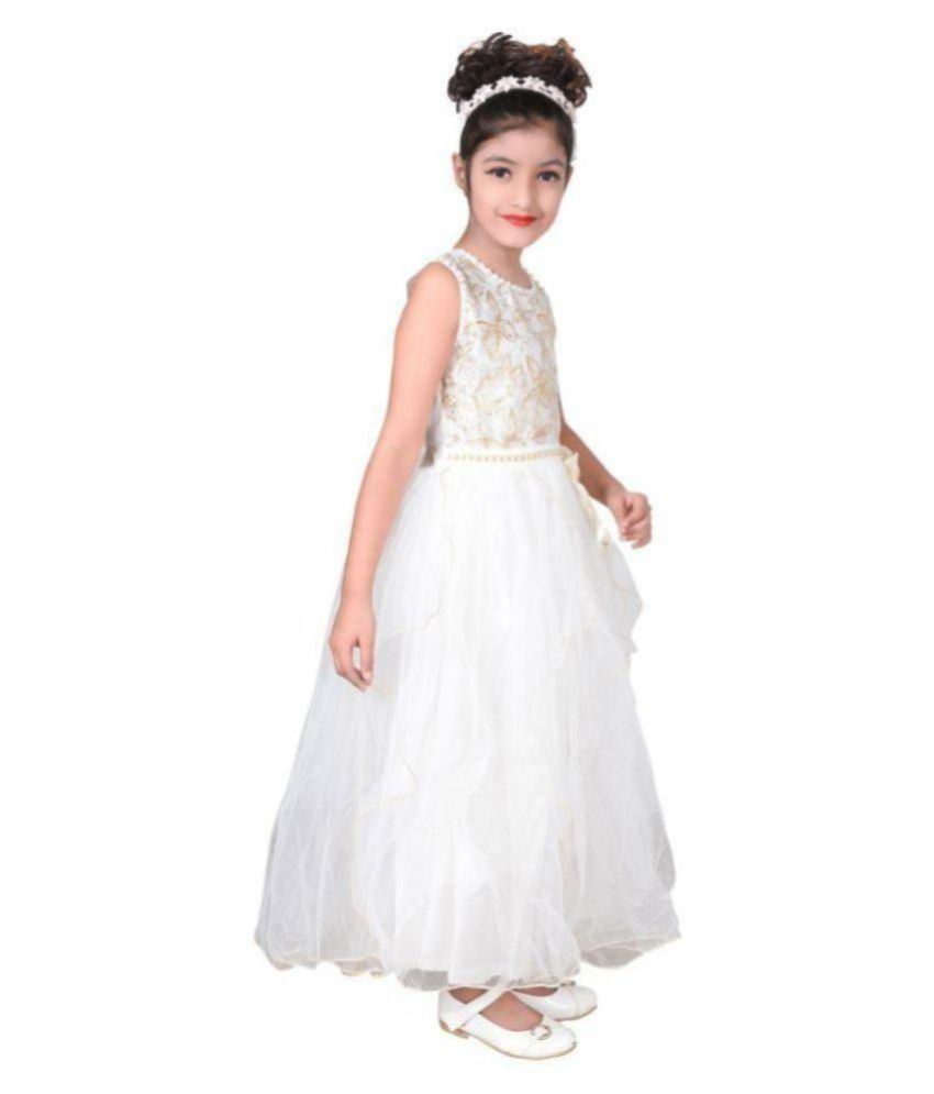 white long frock for ladies
