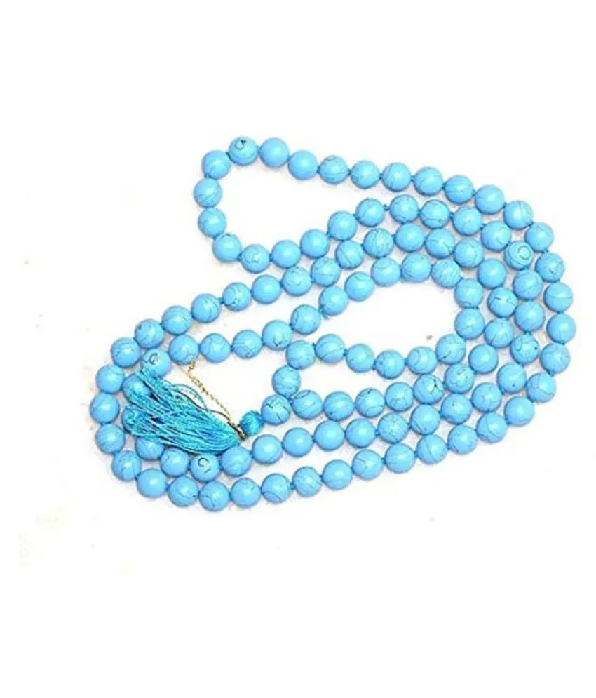 Shubhanjali® Turquoise Firoza Jap Mala Reiki Healing Chakra Stone