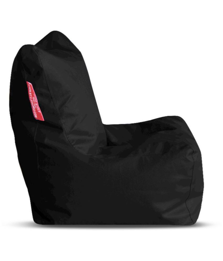 Home Story Chair Style Bean Bag Cover Without Beans XL Size Tan Only Cover Fillers NOT Included