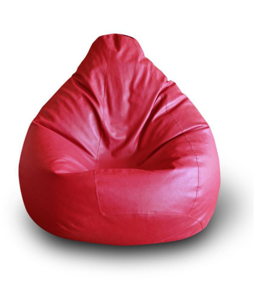 Home Story Classic Bean Bag Cover Without Beans- XXL Size- Red (Only Cover- Fillers NOT Included)