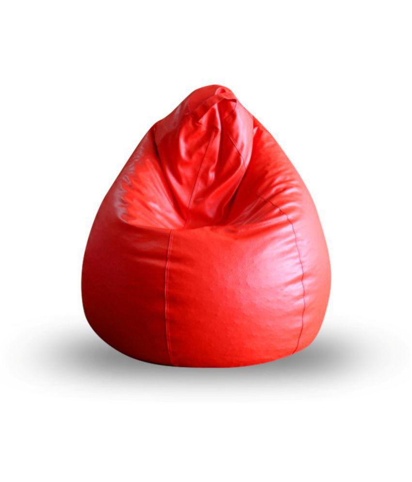 Home Story Classic Bean Bag Cover Without Beans- XL Size- Red (Only Cover- Fillers NOT Included)