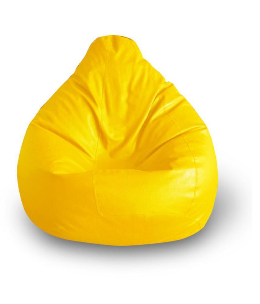 Home Story Classic Bean Bag XXL Size Yellow Cover Only