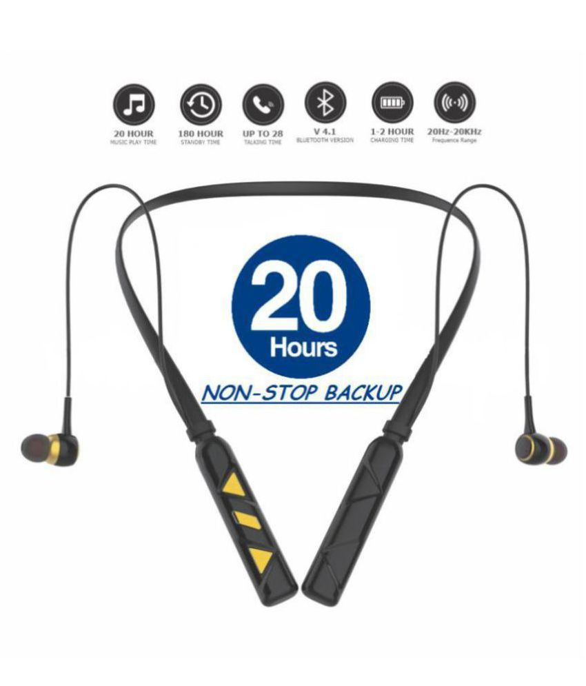 REBORN 20HRS BATTERY BACKUP HQ Neckband Wireless With Mic Headphones