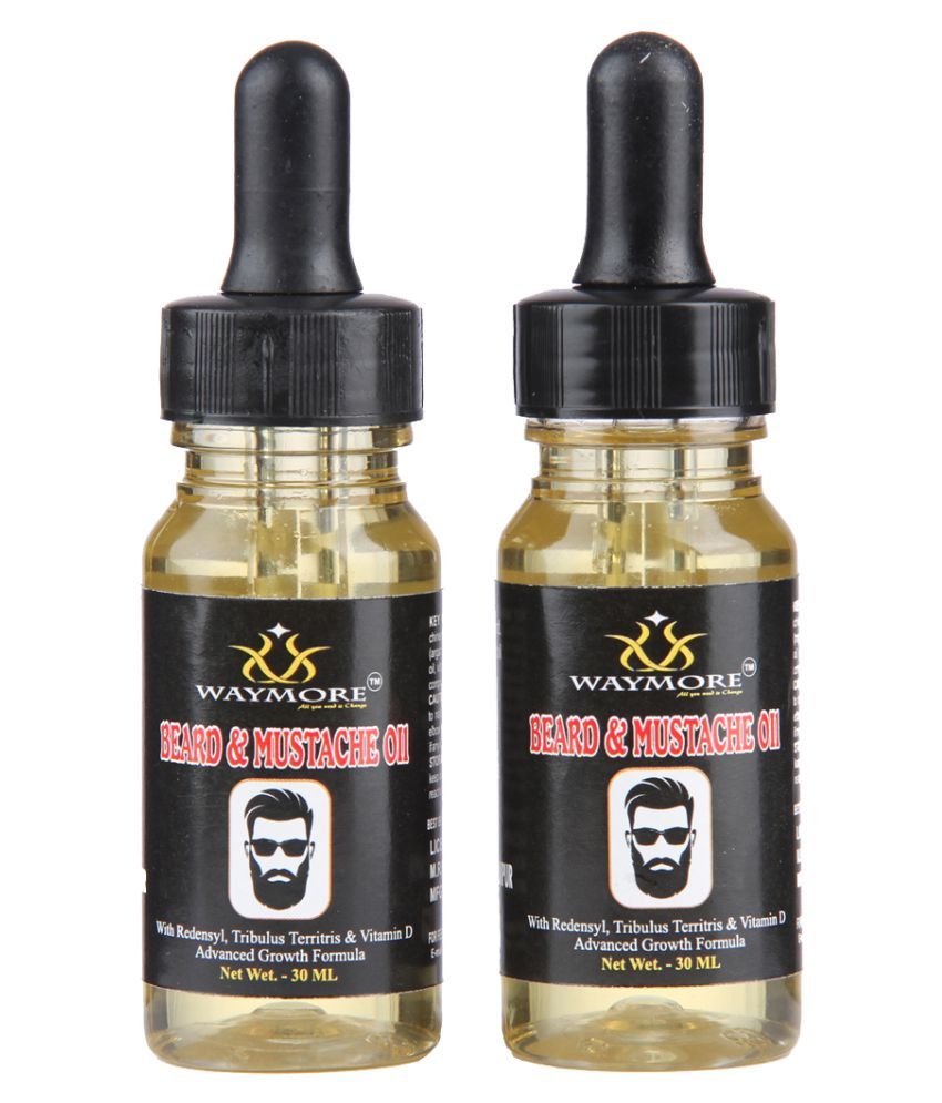 Waymore Beard & Mustache Oil for strong & healthy beard growth 120 mL