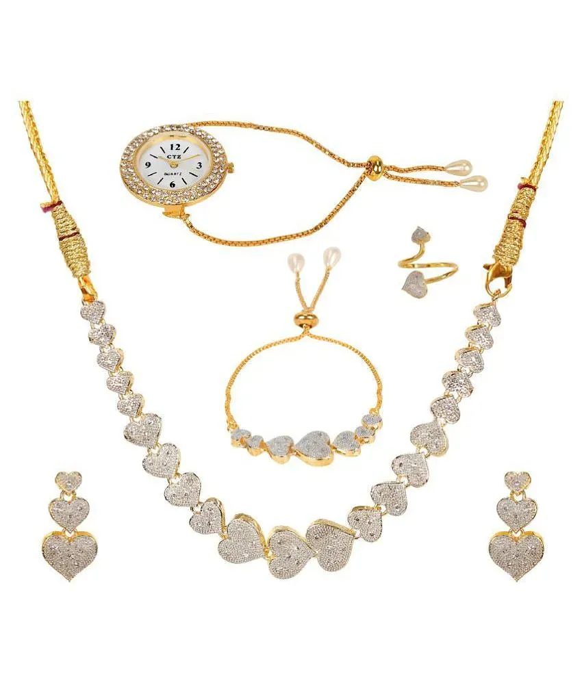 Ladymania alloy shop golden choker