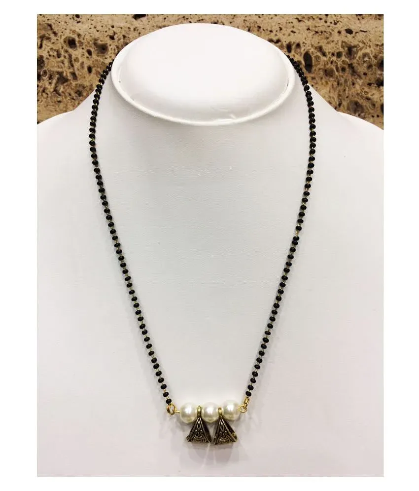 Women s Traditional Gold Plated Mangalsutra 18 Inches Length
