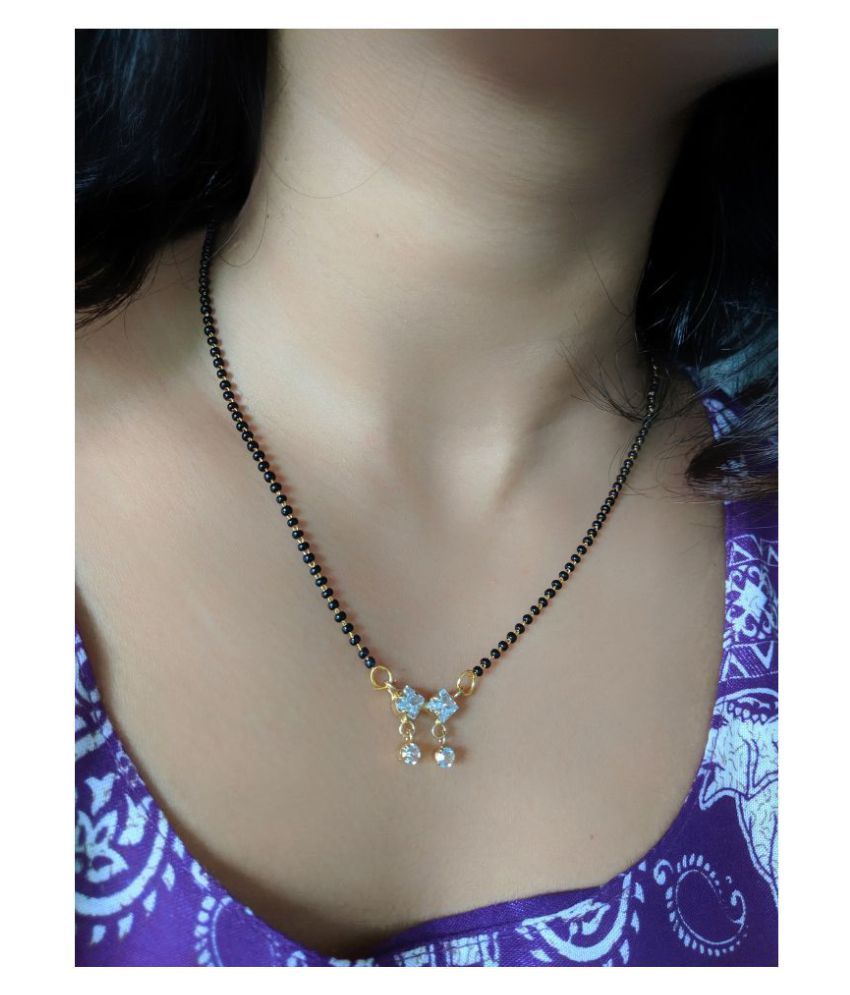 Stone Pendant Latkan Black Beads 