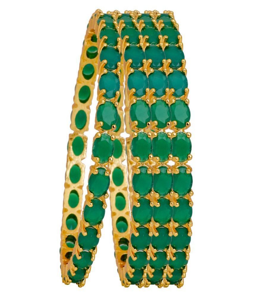 Manikya Traditional Bengali Bangles Copper with 24ct Gold Plated (Set