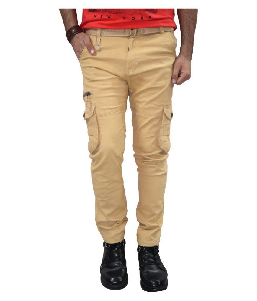 mens cargos beige