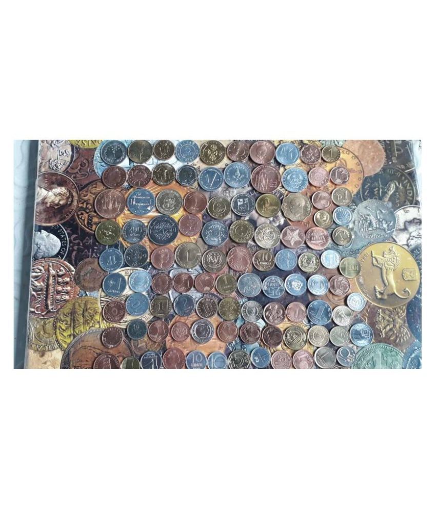     			100 All Different Coins from 100 Different Countries Set - All are New UNC & Mint…
