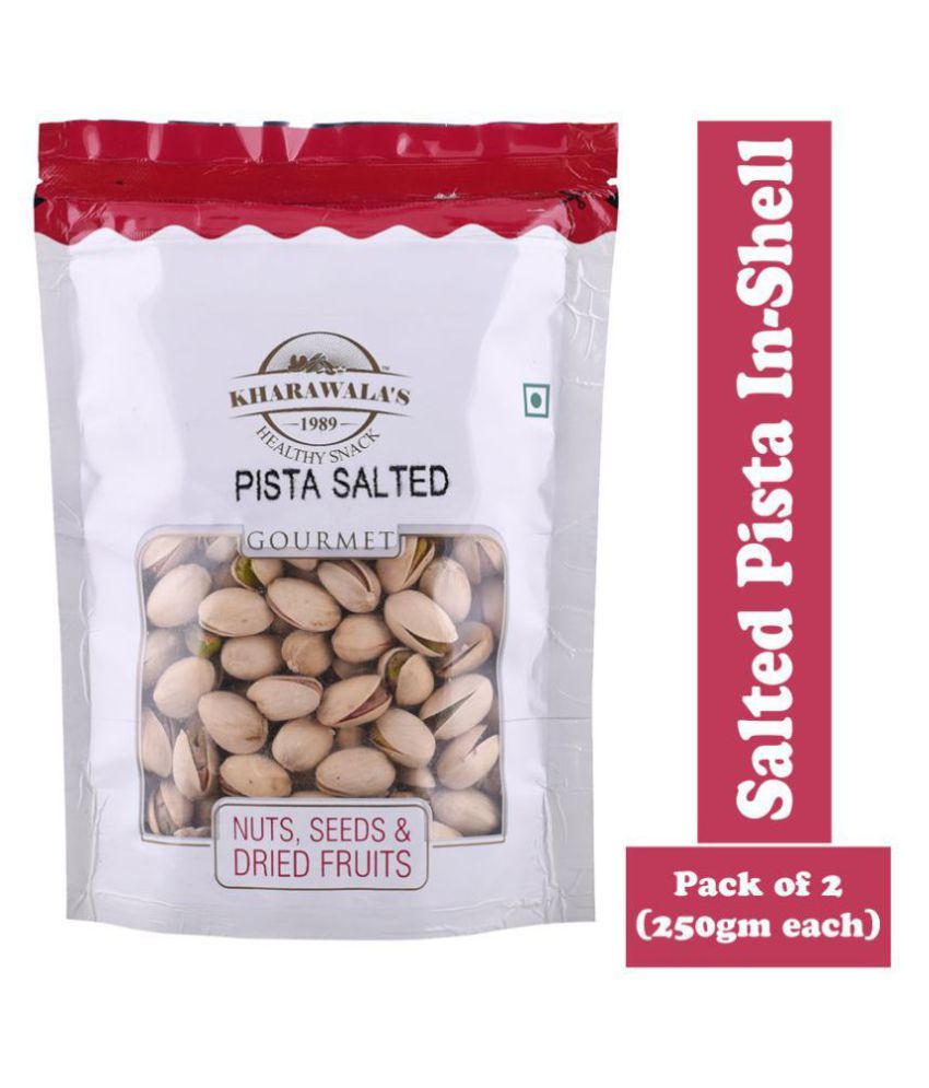     			KHARAWALA's California Salted Pistachios in shell (Pack of 2-250 Grams Each)