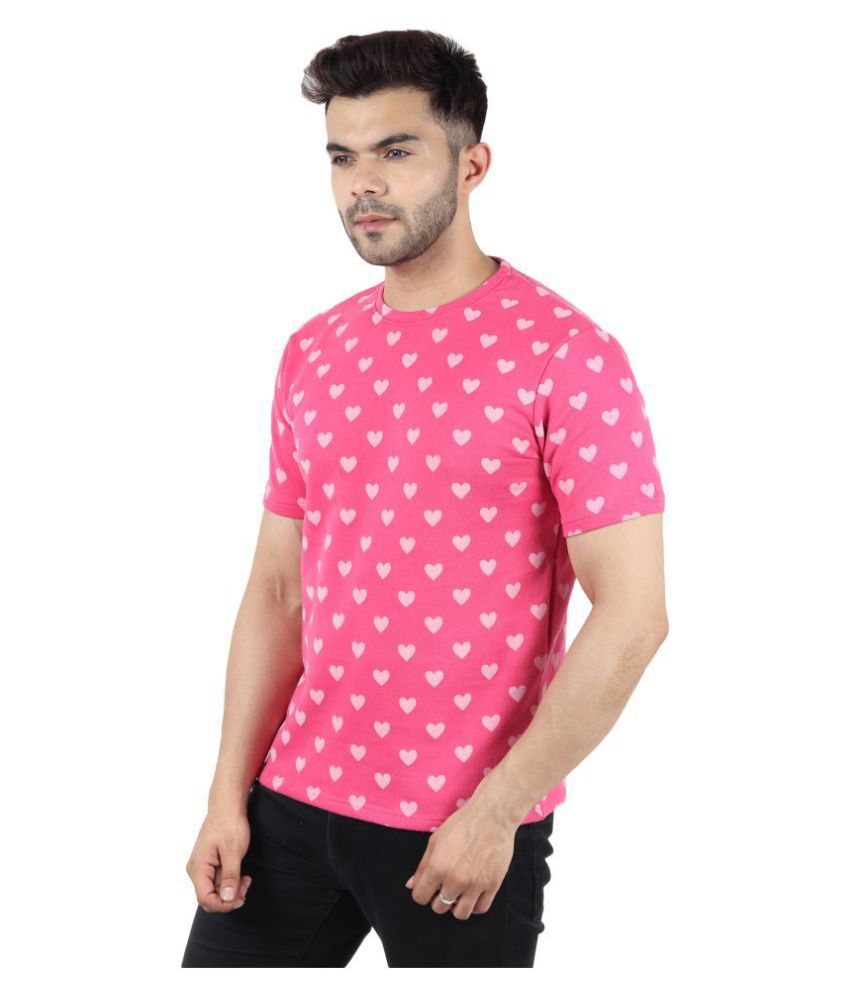 pink cotton t shirt