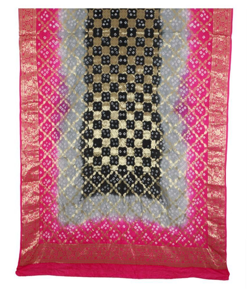     			Raj Pink Banarasi Silk Banarasi Dupatta