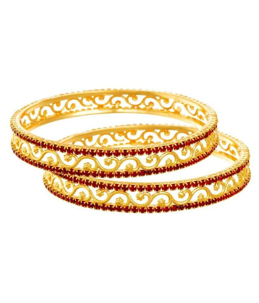     			JFL - Jewellery For Less Golden Bangle Set