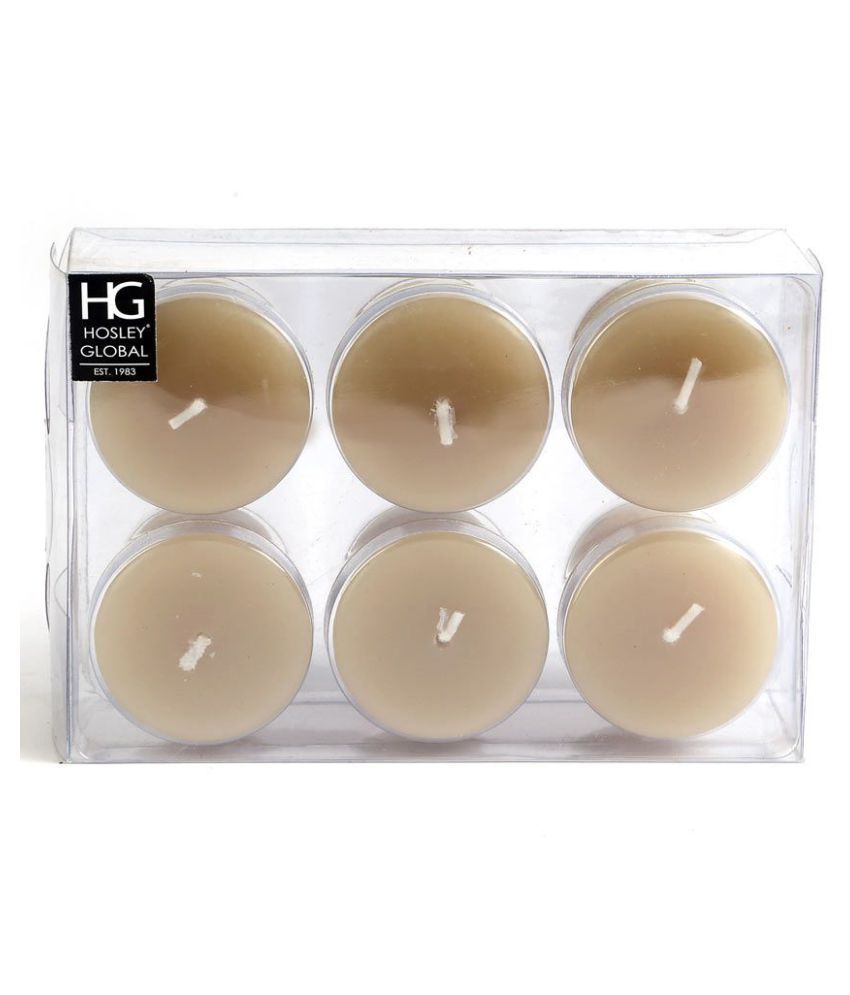 Hosley Brown Votive Candle - Pack of 6