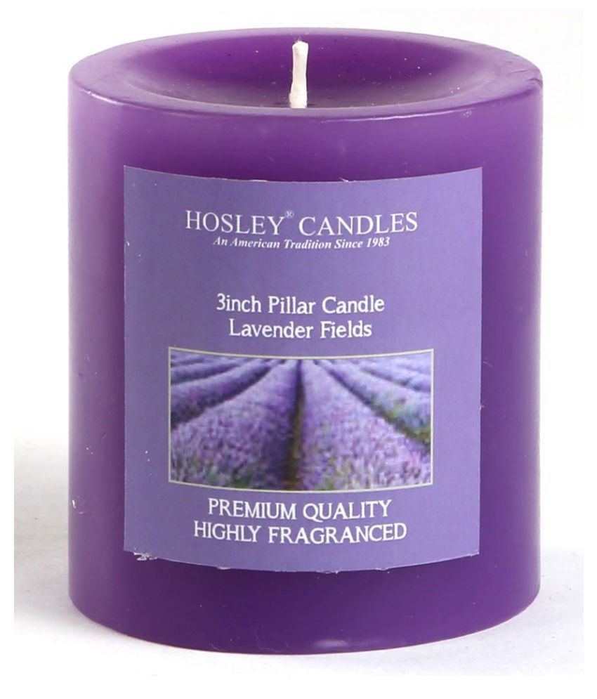     			Hosley Purple Pillar Candle - Pack of 1
