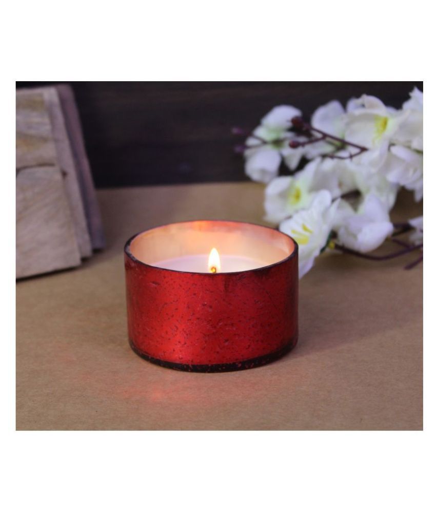 Hosley Red Jar Candle - Pack of 1