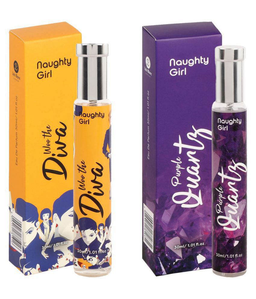     			Naughty Girl Luxury EDP Purple Quartz With Woo the Diva Perfumes for WomenBuy One Get One (30ml x 2)