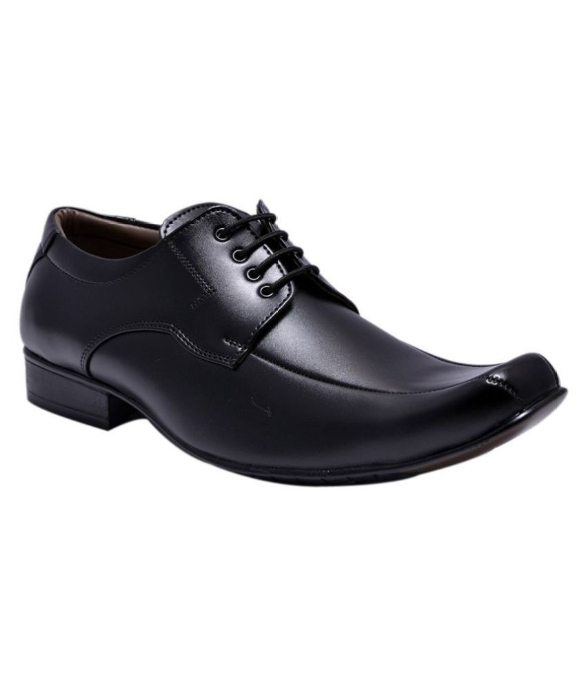 Sir Corbett Derby Artificial Leather Black Formal Shoes Price in India ...