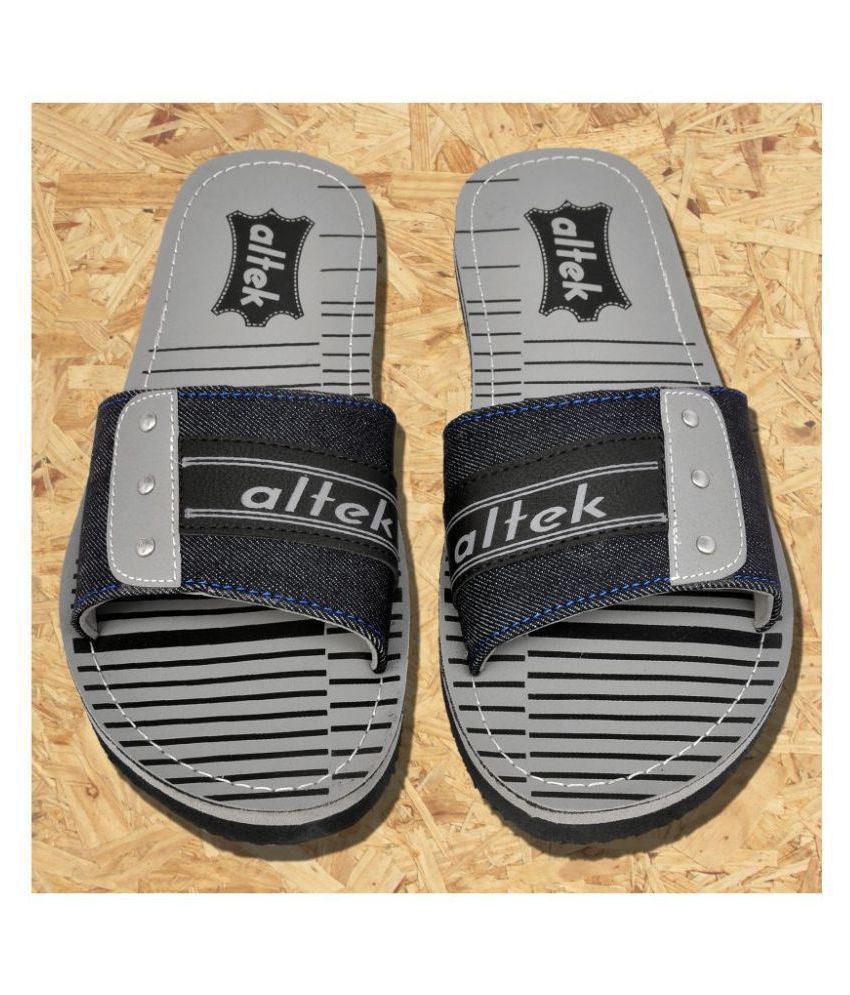 mens gray slides