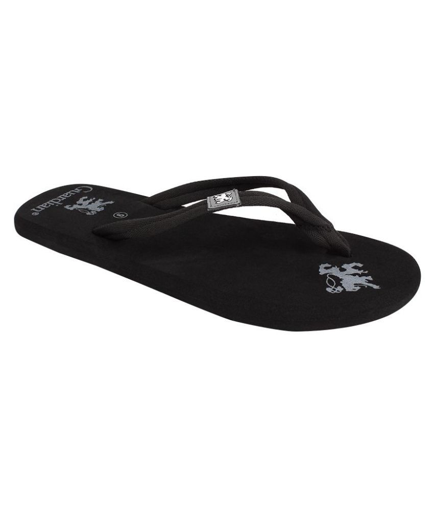     			Guardian Black Slippers