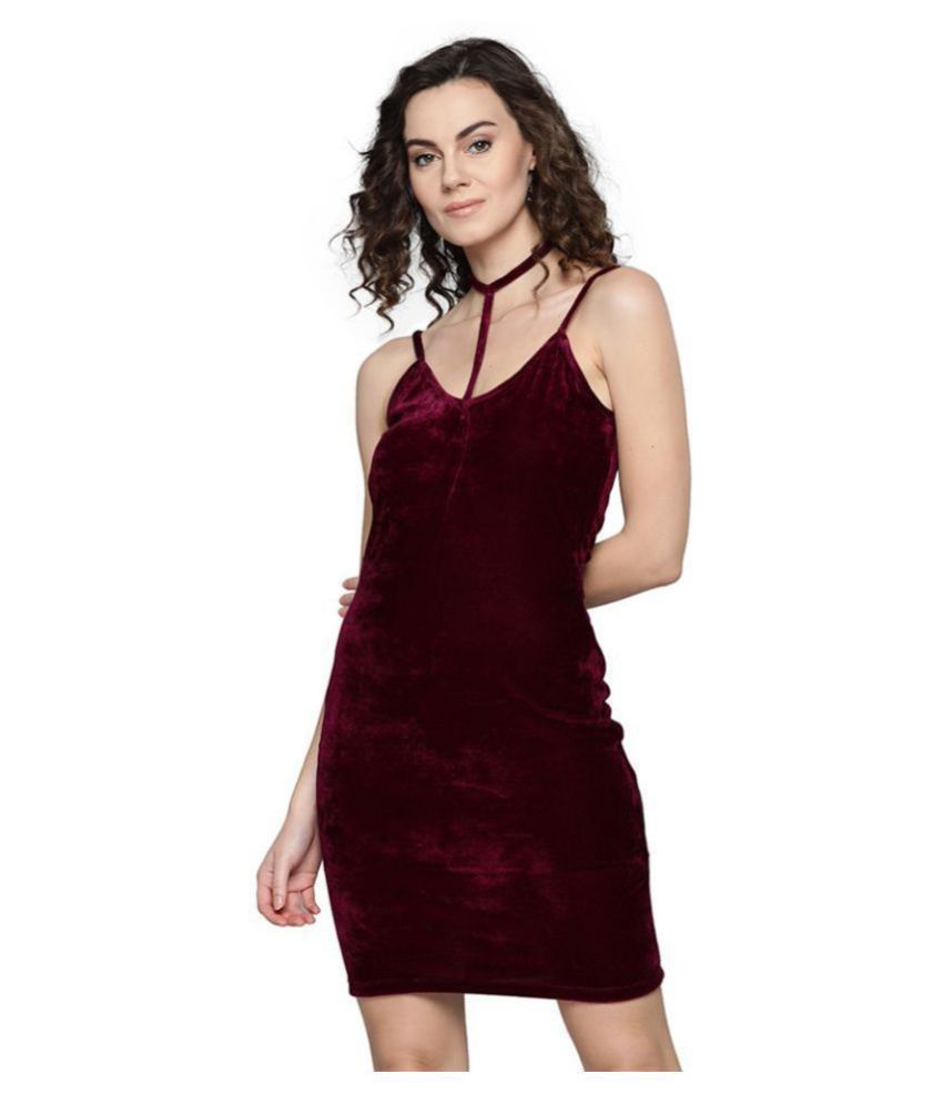 womens purple velvet dress
