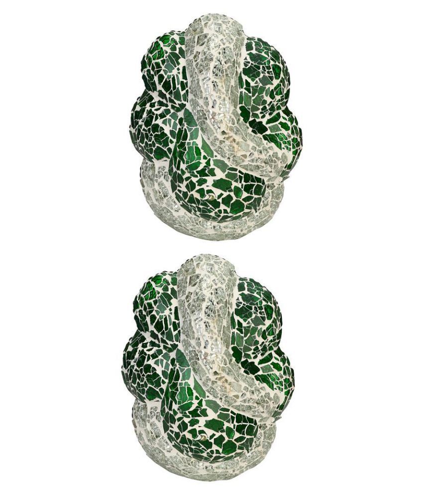     			Somil Decorative Wall Lamp Light Glass Wall Light Green - Pack of 2