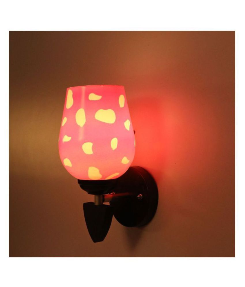     			Somil Decorative Wall Lamp Light Glass Wall Light Pink - Pack of 1