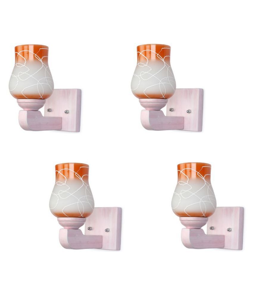     			Somil Decorative Wall Lamp Light Glass Wall Light Multi - Pack of 4