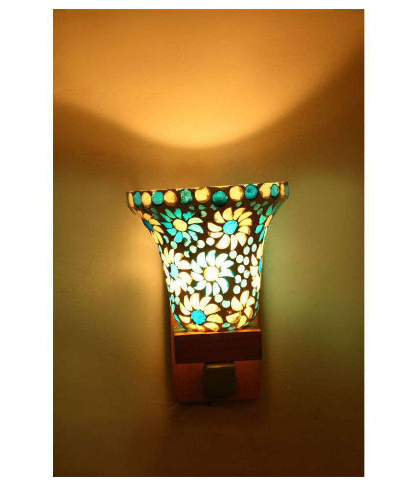     			Somil Decorative Wall Lamp Light Glass Wall Light Multi - Pack of 1