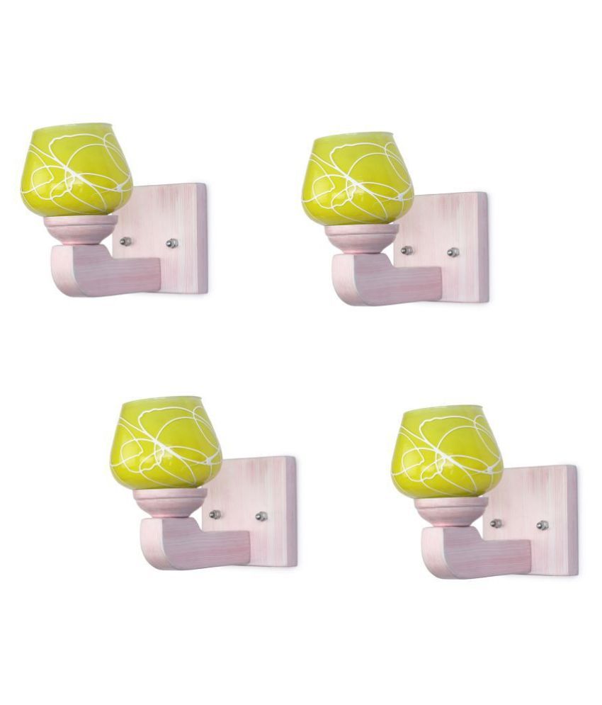     			Somil Decorative Wall Lamp Light Glass Wall Light Green - Pack of 4