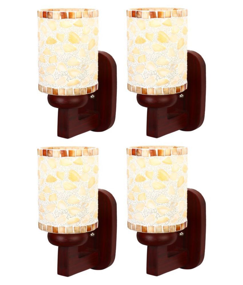     			Somil Decorative Wall Lamp Light Glass Wall Light Multi - Pack of 4