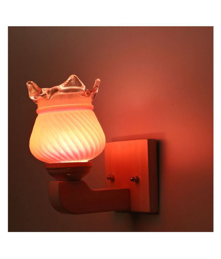     			Somil Decorative Wall Lamp Light Glass Wall Light Pink - Pack of 1