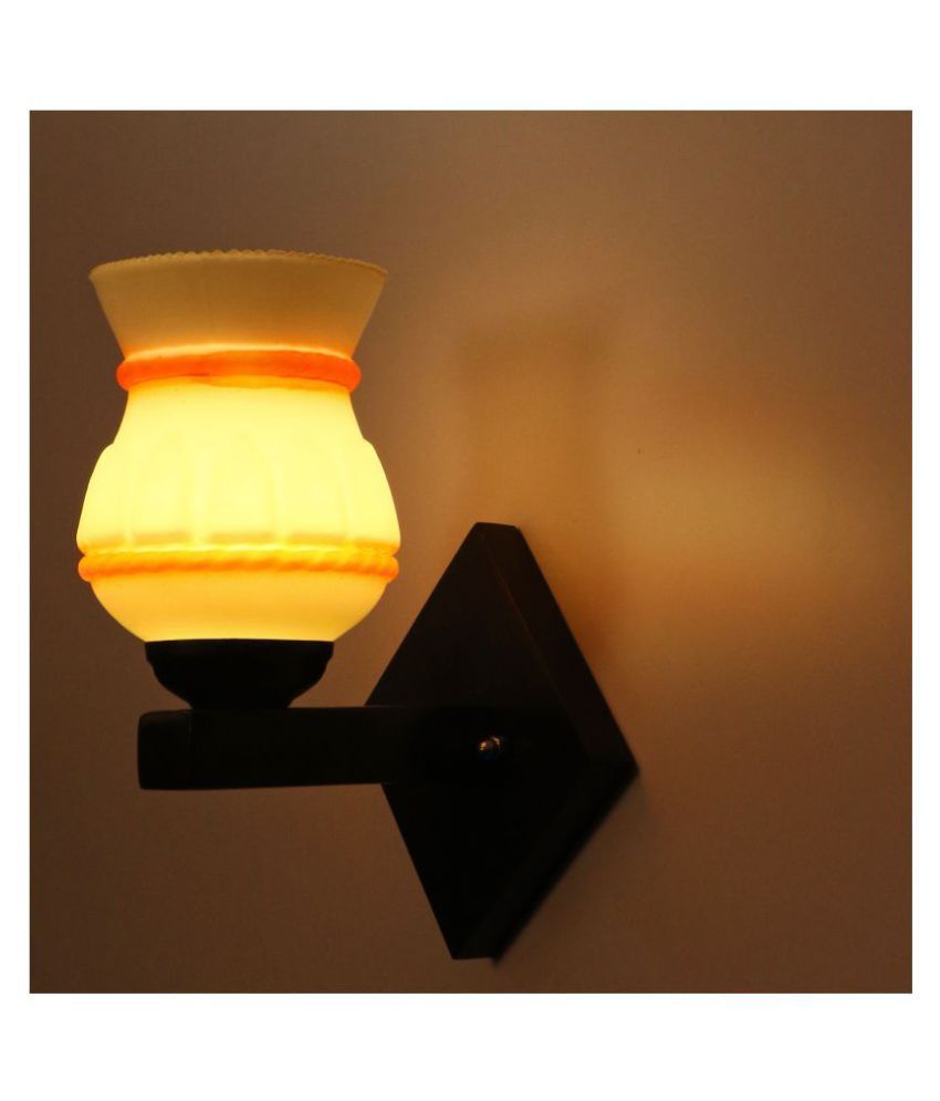     			Somil Decorative Wall Lamp Light Glass Wall Light Orange - Pack of 1