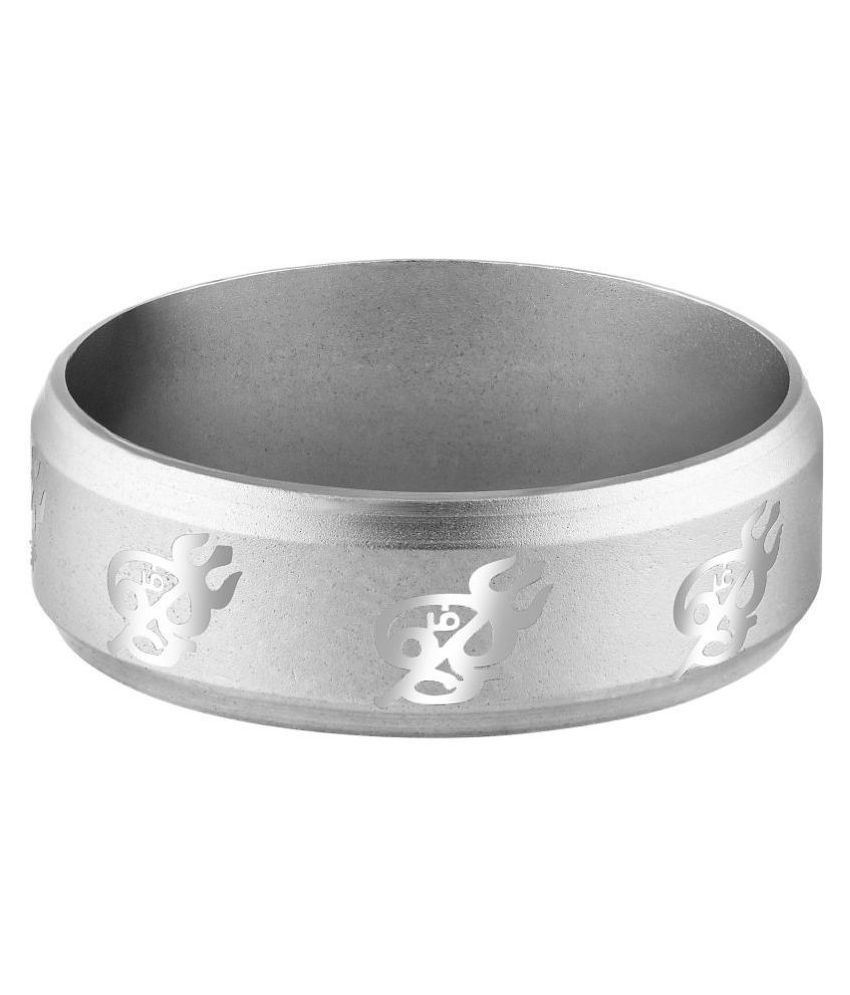     			Asmitta Modish Trishul Design Silver Plated Finger Ring For All